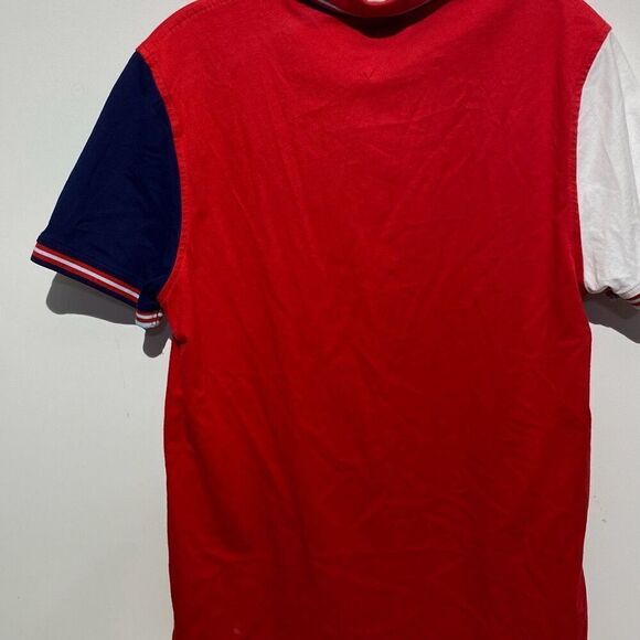 Tommy Hilfiger Men's Multicolor Colorblock Short Sleeve Polo Shirt Size Small - Picture 8 of 9